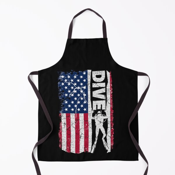 Item preview, scuba diving for men women american flag T-shirt designed and sold by design-animals.