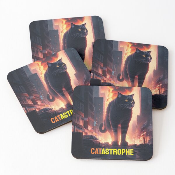 Item preview, CAT-ASTROPHE | Giant cat catastrophe designed and sold by twisted-dot.