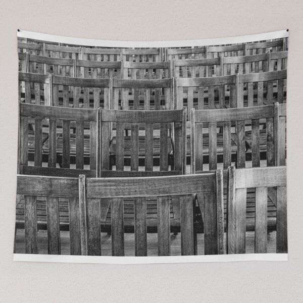 Item preview, Monochrome Empty Wooden Chairs designed and sold by StephenPower.