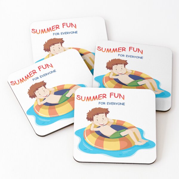 Item preview, Boy in Water Tub floating - Summer Fun for EveryoneX 300 designed and sold by Military Insignia Products.