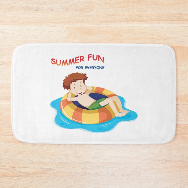 Item preview, Boy in Water Tub floating - Summer Fun for EveryoneX 300 designed and sold by Military Insignia Products.