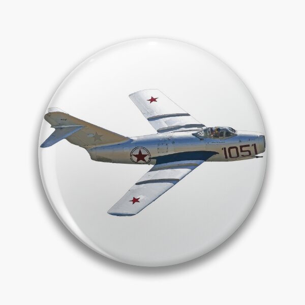 Item preview, Mikoyan Gurevich MiG 15 FAGOT Fighter Jet turning right North Korean Air Force  designed and sold by AfterburnerOne.