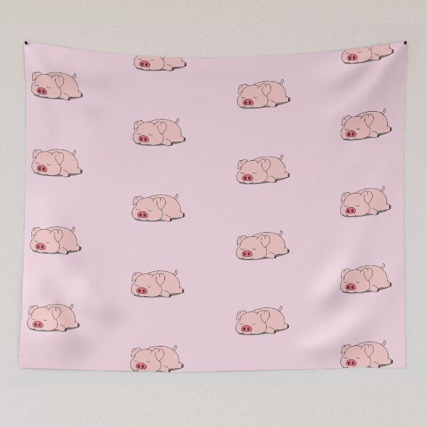 Item preview, sleeping pig designed and sold by luciiaacj.