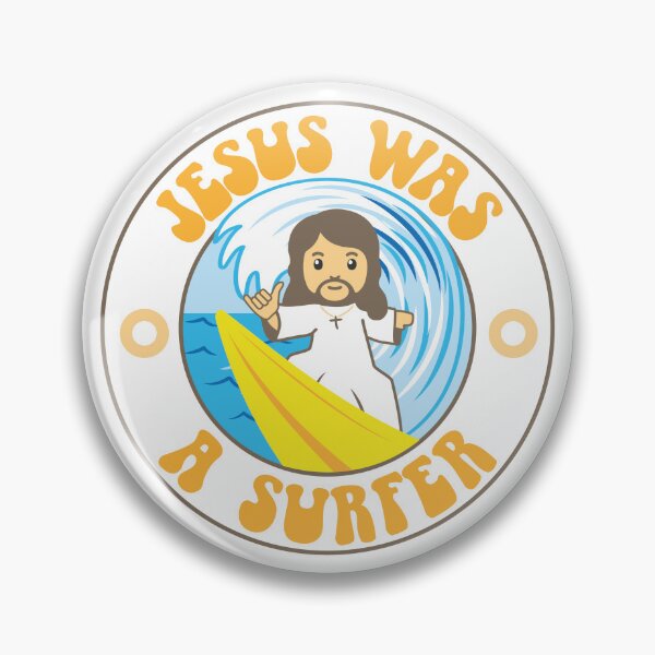 Item preview, Jesus was a Surfer retro design designed and sold by Rodney's Marketplace.