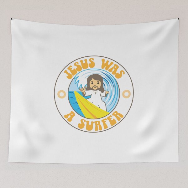 Item preview, Jesus was a Surfer retro design designed and sold by Rodney's Marketplace.