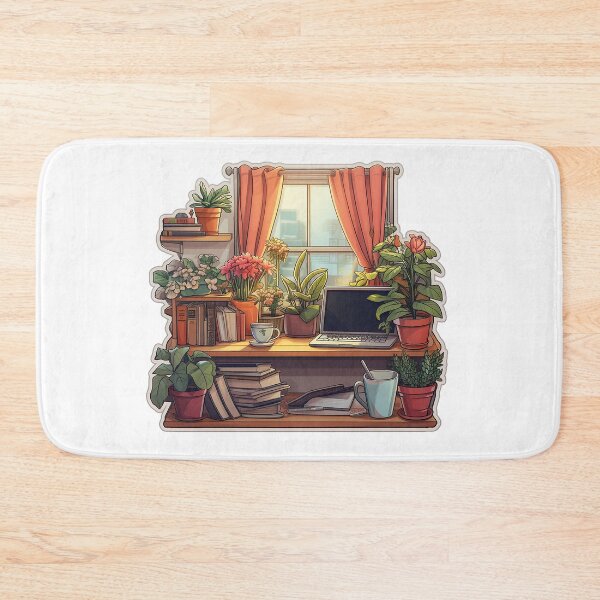 Item preview, Minimalistic Cozy Work From Home Sticker designed and sold by SamcroMike.