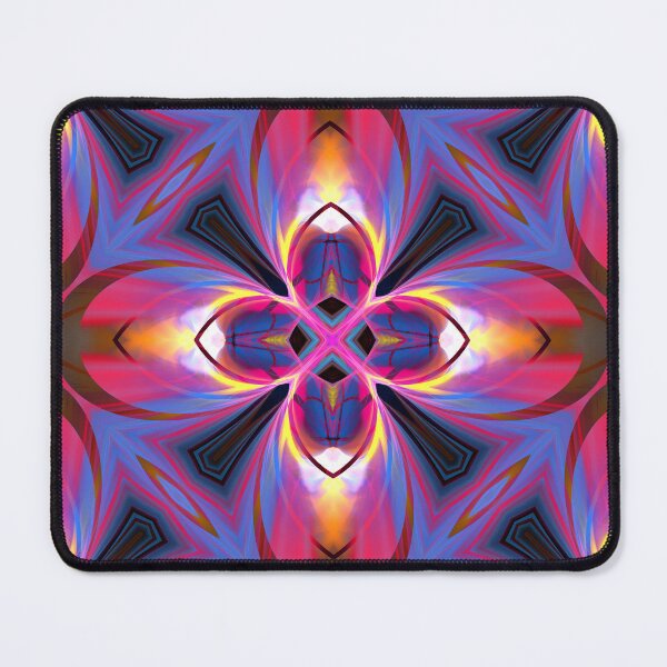 Item preview, pink and blue four-leaf whorl designed and sold by effervescence.