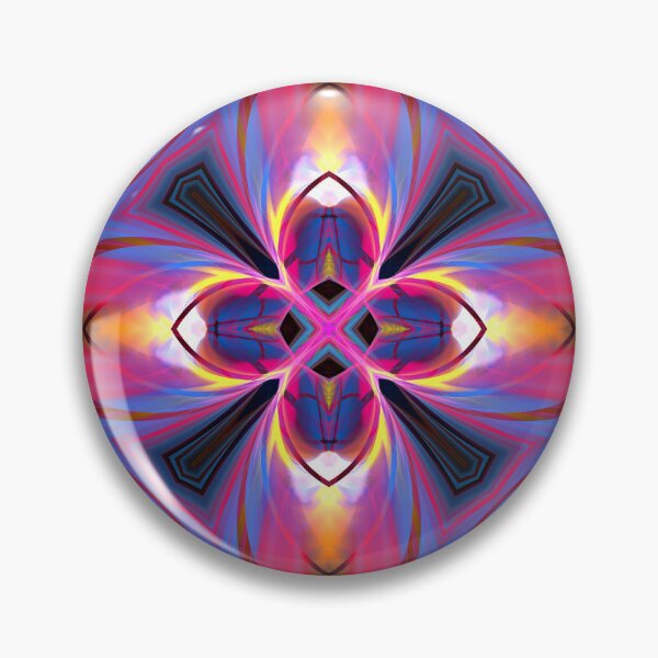 Item preview, pink and blue four-leaf whorl designed and sold by effervescence.