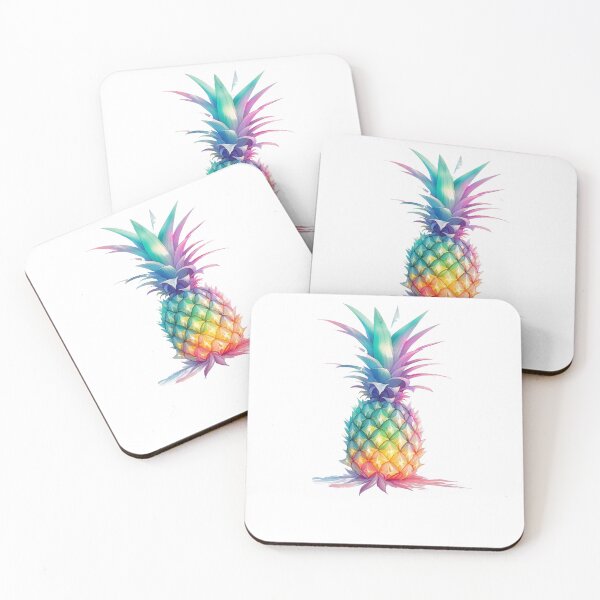Item preview, design of a colorful pineapple designed and sold by DeluxBee.