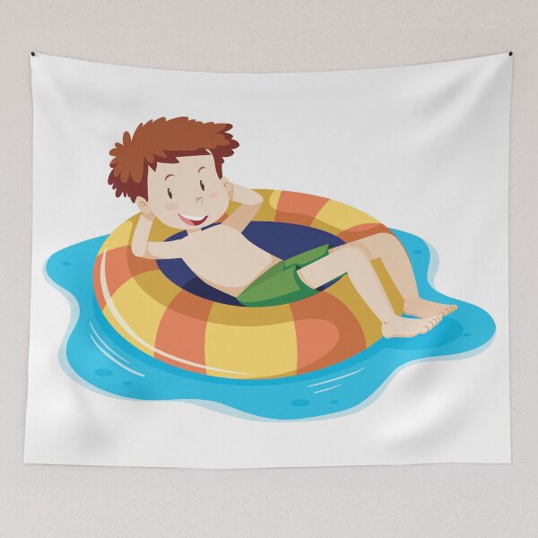 Item preview, Boy in Water Tub floating X 300 designed and sold by Military Insignia Products.