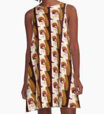 Tom Petty Artwork und Muster A-Linien Kleid