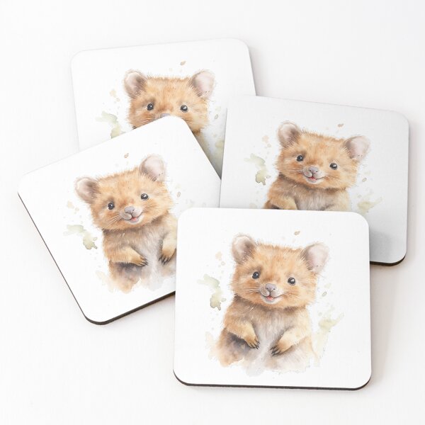 Item preview, Cute Baby Quokka Watercolor Painting designed and sold by BrushstrokesA.