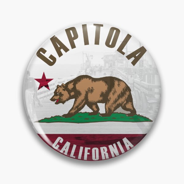 Item preview, Capitola Beach Californian Flag: Santa Cruz Coastal Living! designed and sold by EclecticCharm.