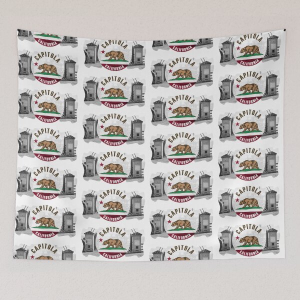 Item preview, Capitola Beach Californian Flag: Santa Cruz Coastal Living! designed and sold by EclecticCharm.