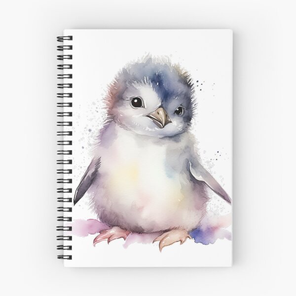Item preview, Cute Baby Little Penguin Watercolor Painting designed and sold by BrushstrokesA.