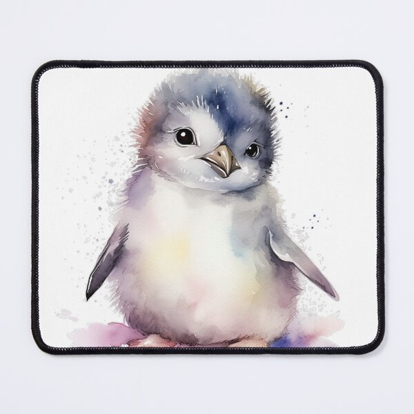 Item preview, Cute Baby Little Penguin Watercolor Painting designed and sold by BrushstrokesA.