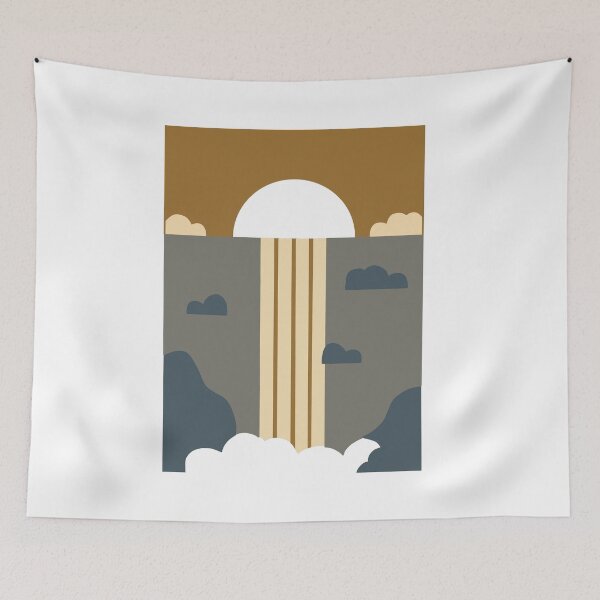 Item preview, Abstract Waterfall Modern Nature  designed and sold by Eolithic.