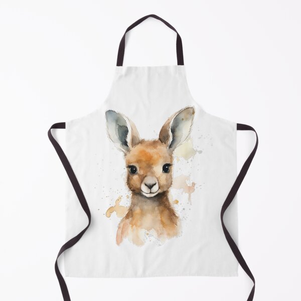 Item preview, Cute Baby Kangaroo Joey Watercolor Painting designed and sold by BrushstrokesA.