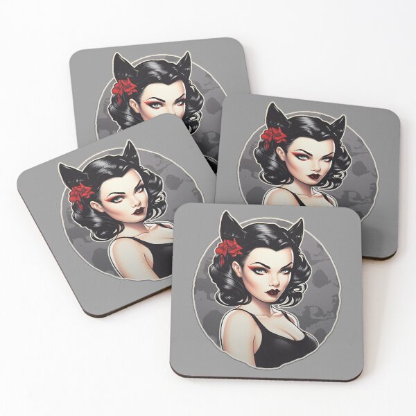 Item preview, Gothic Girl Pinup designed and sold by KawaiiKases.