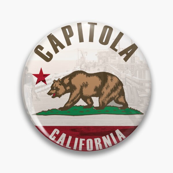Item preview, Capitola Beach Californian Flag: Santa Cruz Coastal Living! designed and sold by EclecticCharm.