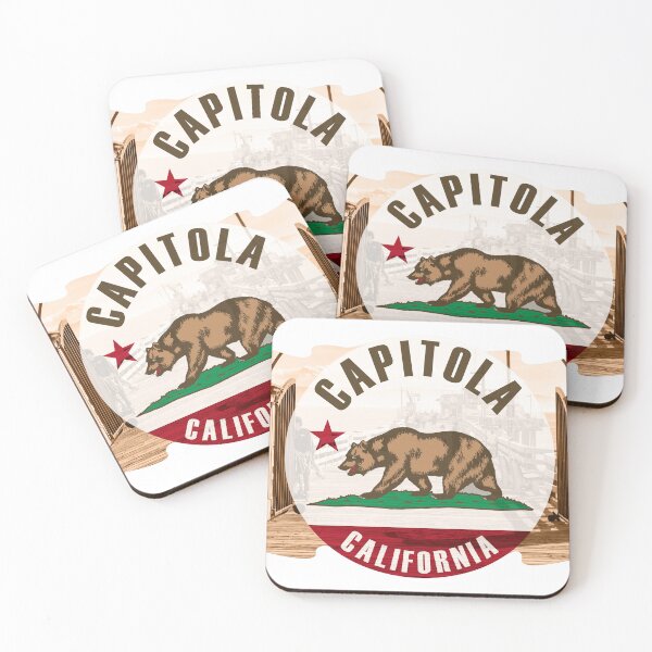 Item preview, Capitola Beach Californian Flag: Santa Cruz Coastal Living! designed and sold by EclecticCharm.