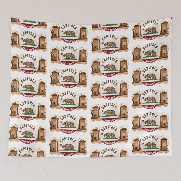 Item preview, Capitola Beach Californian Flag: Santa Cruz Coastal Living! designed and sold by EclecticCharm.