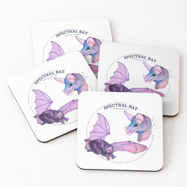 Item preview, Spectral bat information (white edition) - wildlife species conservation designed and sold by DaniOpossum95.