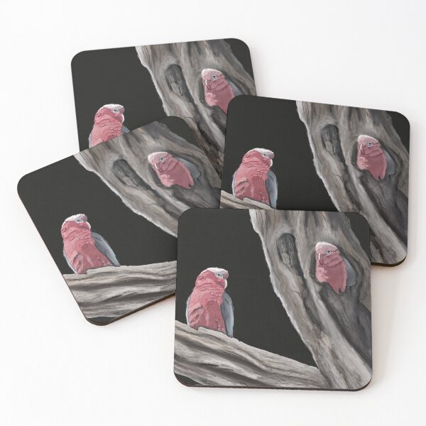 Item preview, Pink and Grey Galahs designed and sold by JuliaKHarwood.
