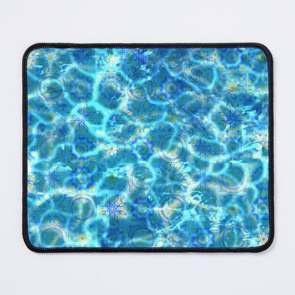 Item preview, Bath house Tile kaleidoscope pattern water reflections designed and sold by Maysoulrose.