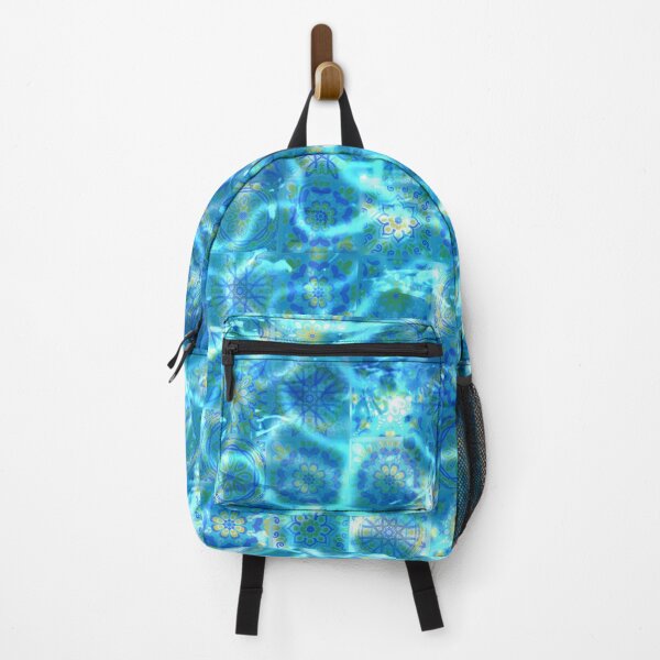 Item preview, Bath house Tile kaleidoscope pattern water reflections designed and sold by Maysoulrose.