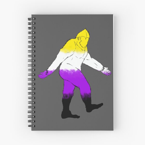 Item preview, Non-binary Pride Bigfoot designed and sold by Kinky Appalachia.
