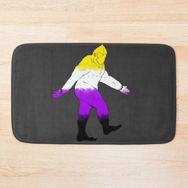 Item preview, Non-binary Pride Bigfoot designed and sold by Kinky Appalachia.