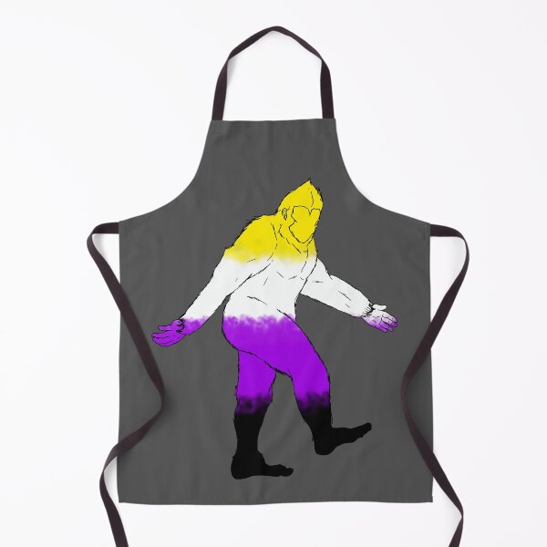 Item preview, Non-binary Pride Bigfoot designed and sold by Kinky Appalachia.