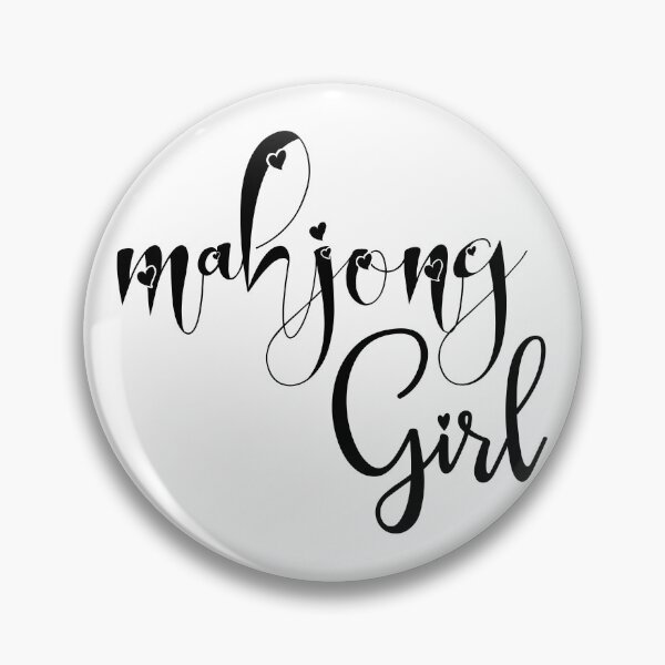 Item preview, mahjong girl- callygraphic font with hearts, girly, lovely, feminine designed and sold by EmeraldeaArt.