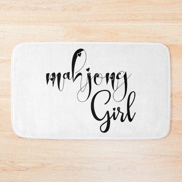 Item preview, mahjong girl- callygraphic font with hearts, girly, lovely, feminine designed and sold by EmeraldeaArt.