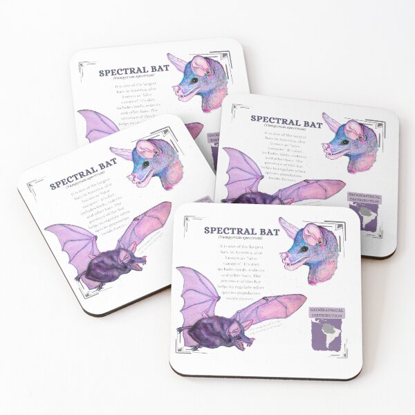 Item preview, Spectral bat information - wildlife species conservation designed and sold by DaniOpossum95.