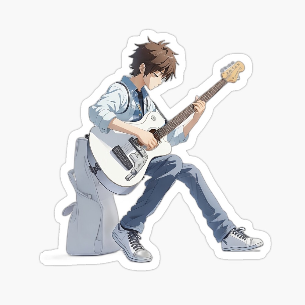 Anime Boy guitarist