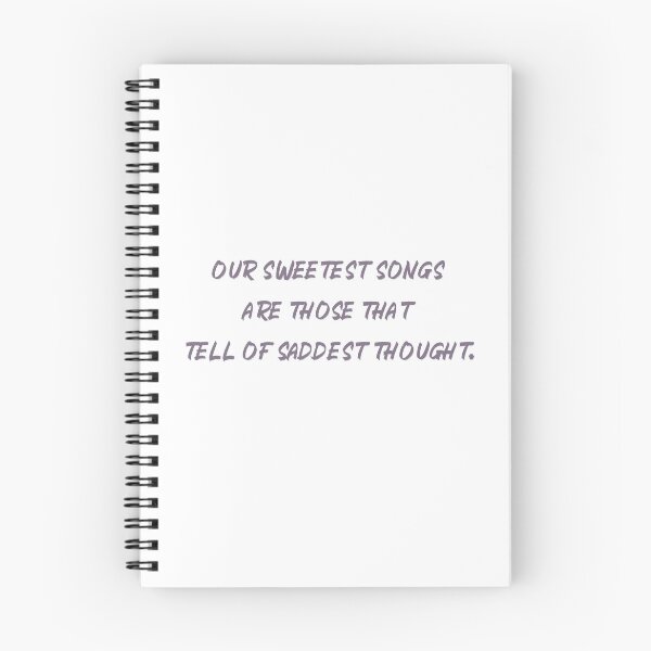 Item preview, Shelley's Deep Reflection - Sweetest Songs, Saddest Thoughts designed and sold by wordartistry.