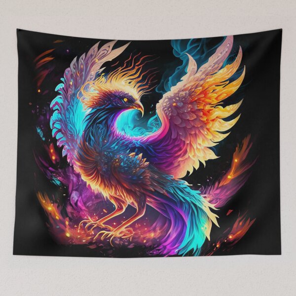 Item preview, mythical flying phoenix designed and sold by czarnyfeniks.