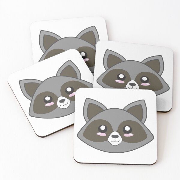 Item preview, Cute Blushing Raccoon designed and sold by SaveUrSoap.