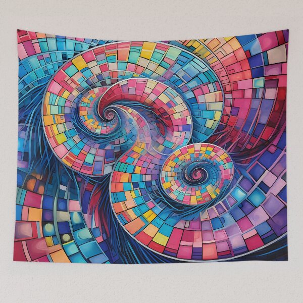 Item preview, Vibrant Islamic Geometry VII: Abstract Composition of Interwoven Shapes and Patterns in Intense Shades. designed and sold by InsaneLEDP.