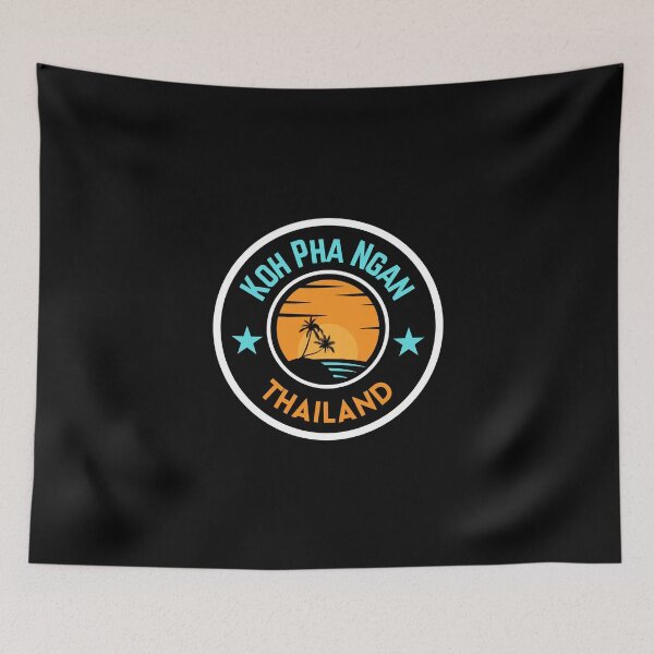 Item preview, Koh Pha Ngan Sunset And Palm Trees Design designed and sold by RektRepublic.