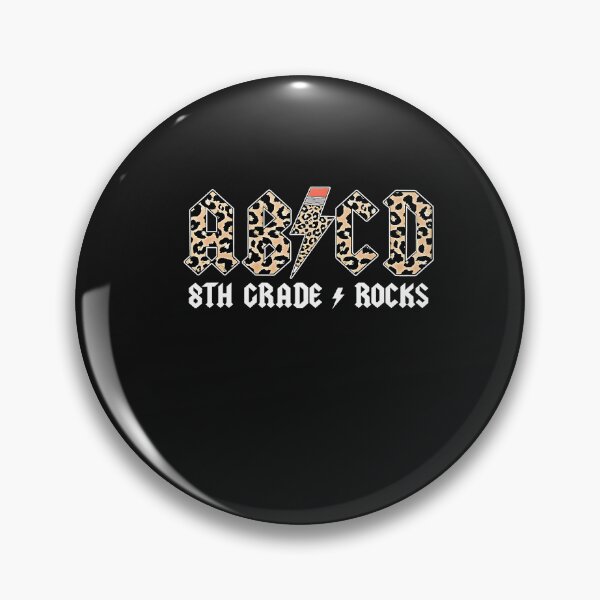 Item preview, Teachers ABCD 8th Grade Rocks Leopard Back To School designed and sold by mainana78.