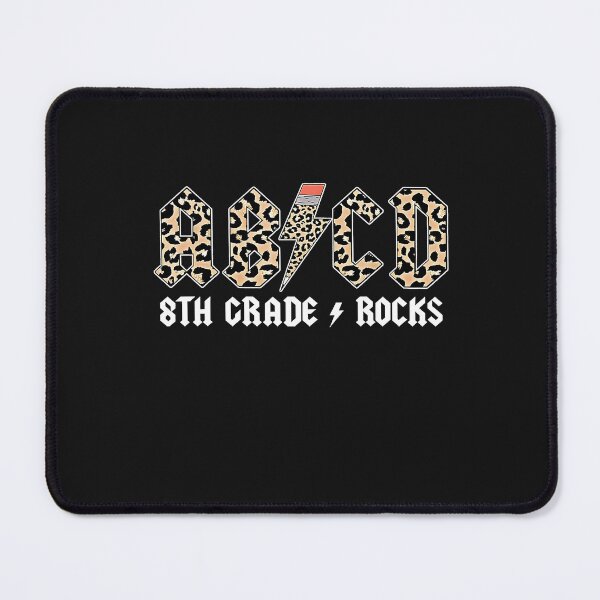 Item preview, Teachers ABCD 8th Grade Rocks Leopard Back To School designed and sold by mainana78.