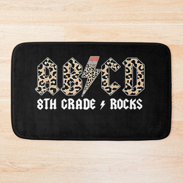 Item preview, Teachers ABCD 8th Grade Rocks Leopard Back To School designed and sold by mainana78.