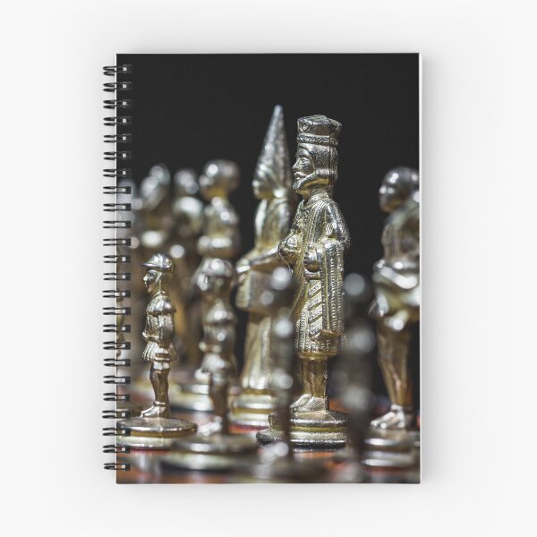 Item preview, Miniature steel chess figures on chess-board, black against white, table game designed and sold by Alexander Sorokopud.