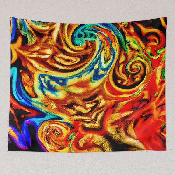 Item preview, Abstract Color Splashes designed and sold by Health And Fitness Posts e-Store.