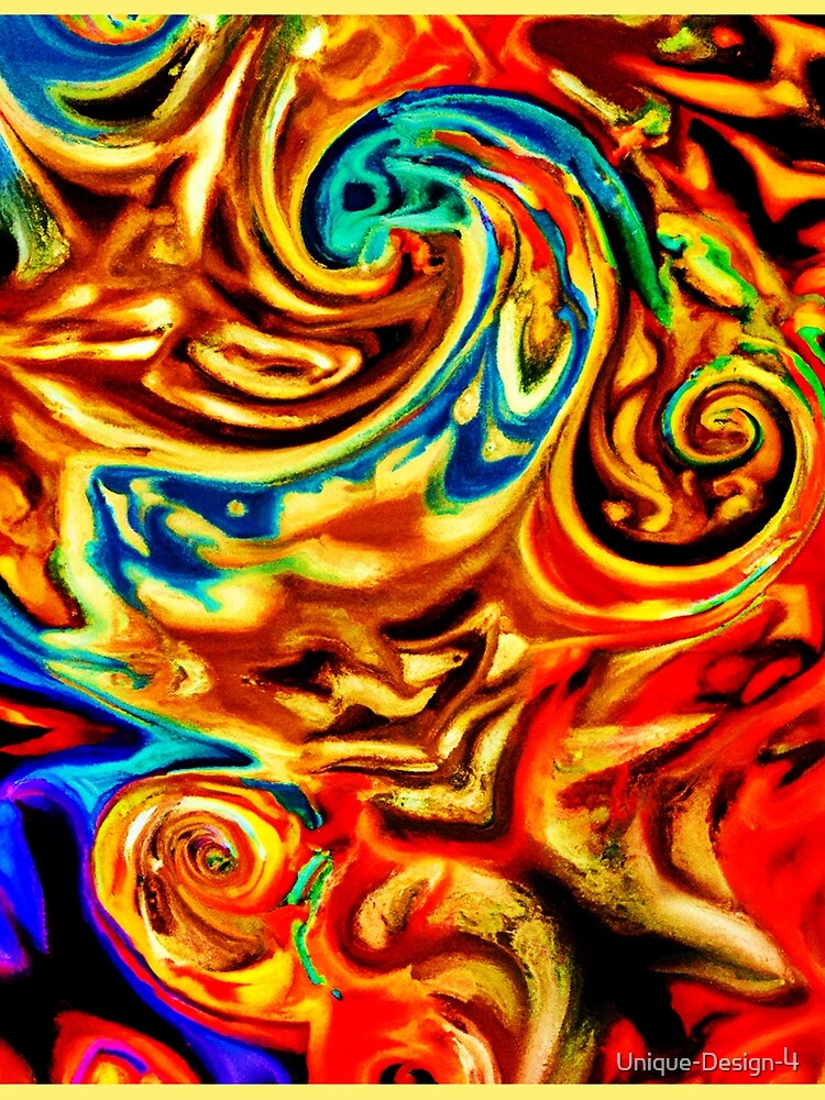 Thumbnail 3 of 3, Scarf, Abstract Color Splashes designed and sold by Unique-Design-4.