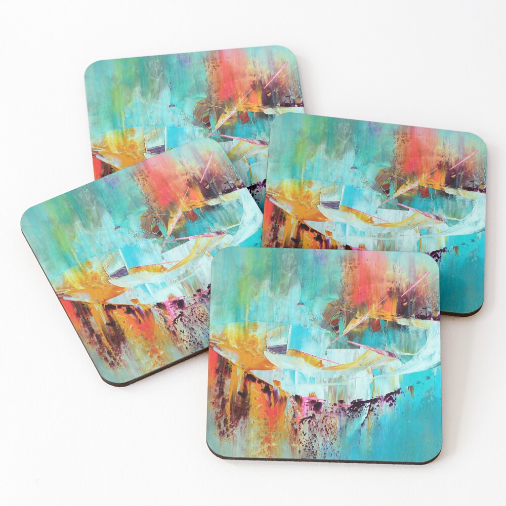 Aperçu de l'œuvre Dessous de verre (lot de 4) créée et vendue par ElioraBousquet.