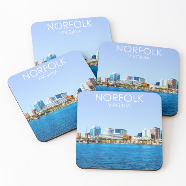 Item preview, Norfolk, Virginia, USA, Print designed and sold by summattodraw.